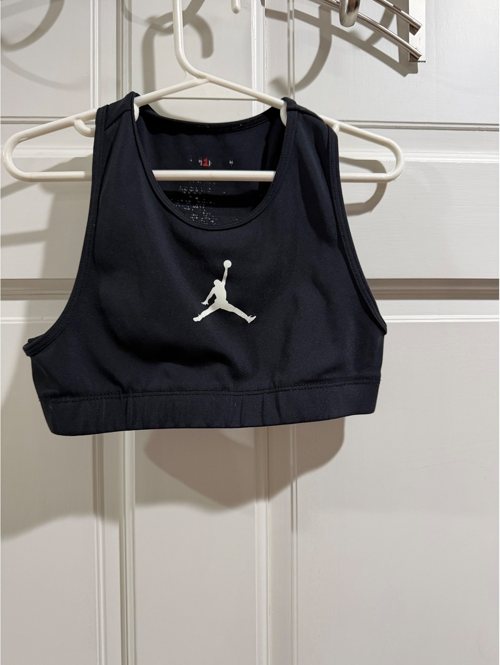 Jordan Black Sports Bra Crop Top Size Kids Small